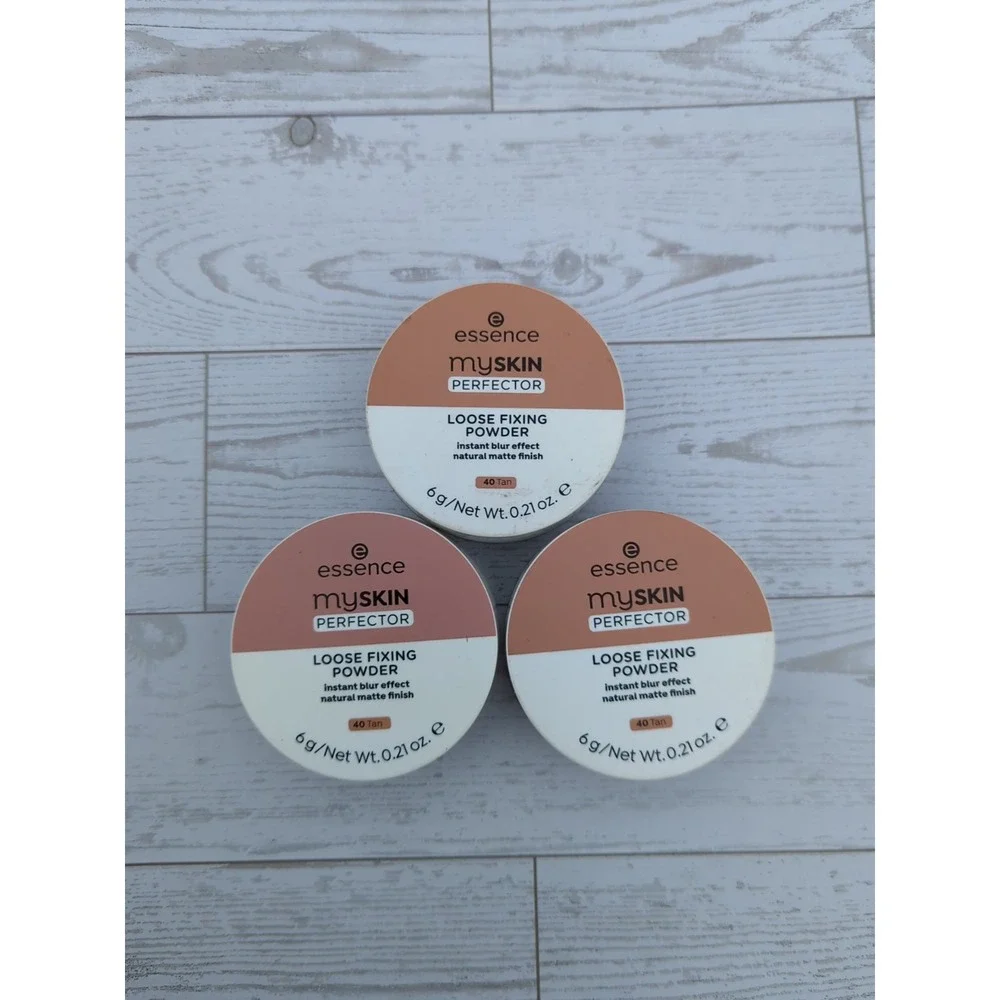 Essence My Skin Perfector Loose Fixing Powder 40 Tan New, Sealed, Lot Of 3